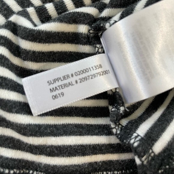 LAUREN RALPH LAUREN Top Stripe Faux Suede Elbow Patch Zipper Detail Size Large - Picture 9 of 9